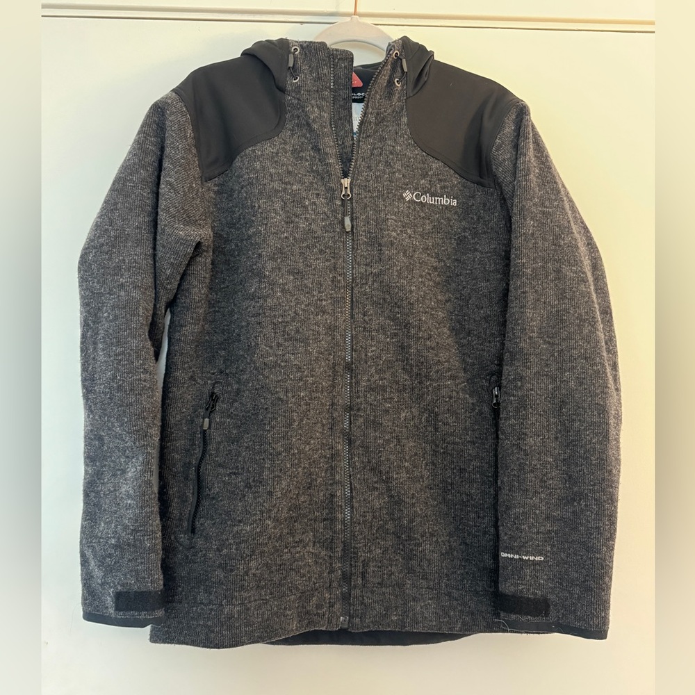 Columbia Charcoal and Black Hooded Jacket